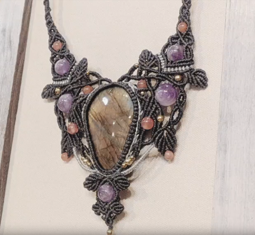 ☆天然石マクラメアクセサリー展、匠の箱2k540にて好評開催中！