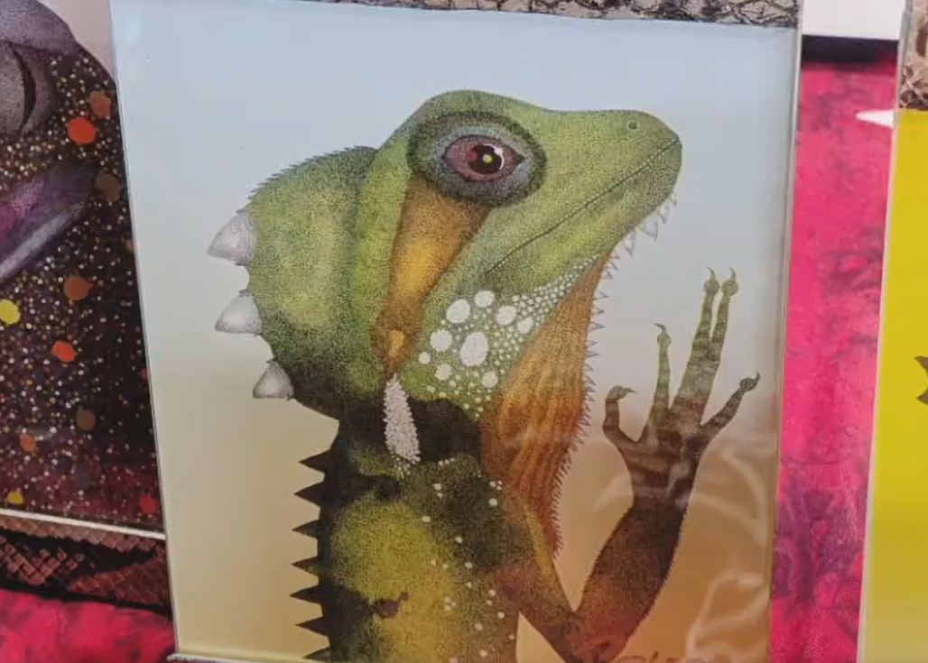 爬虫類点描画展