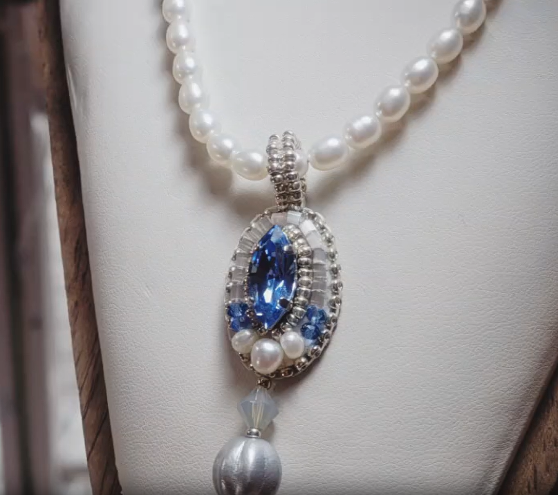 天然石ビーズ刺繍アクセサリー展