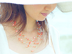 五島の珊瑚　EMIRI ネックレス　10連
