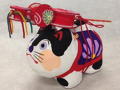 春日部張子人形　でんでん犬張子（大）