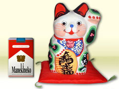 春日部張子人形　招き猫6号