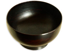 刷毛多用椀　刷毛曙　刷毛目塗り【越前漆器】