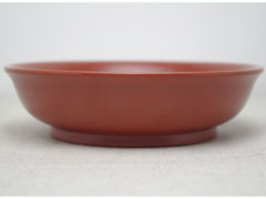 ５寸取皿　古代根来　刷毛目塗り【越前漆器】
