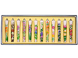 和ろうそく　「絵ろうそく　四季の花（手描き）」　12本入りパッケージ写真